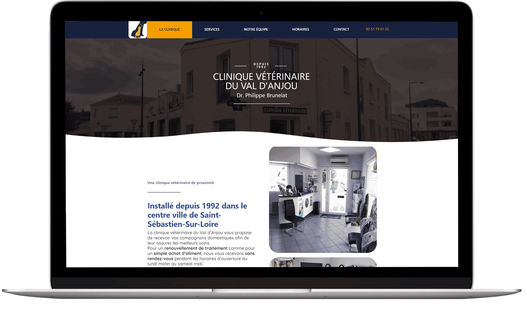 clinique du val d’anjou site internet veterinaire