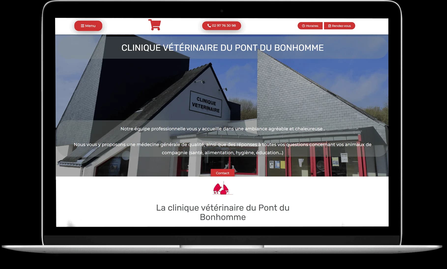 Présentation clinique pont du bonhomme site internet