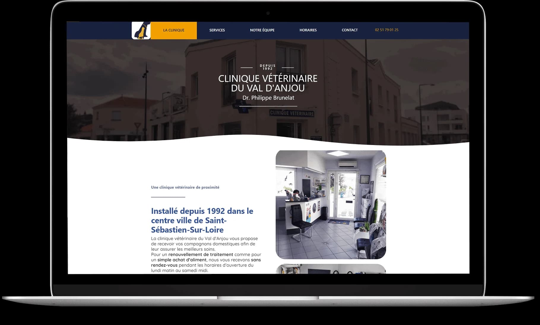 clinique du val d’anjou site internet veterinaire